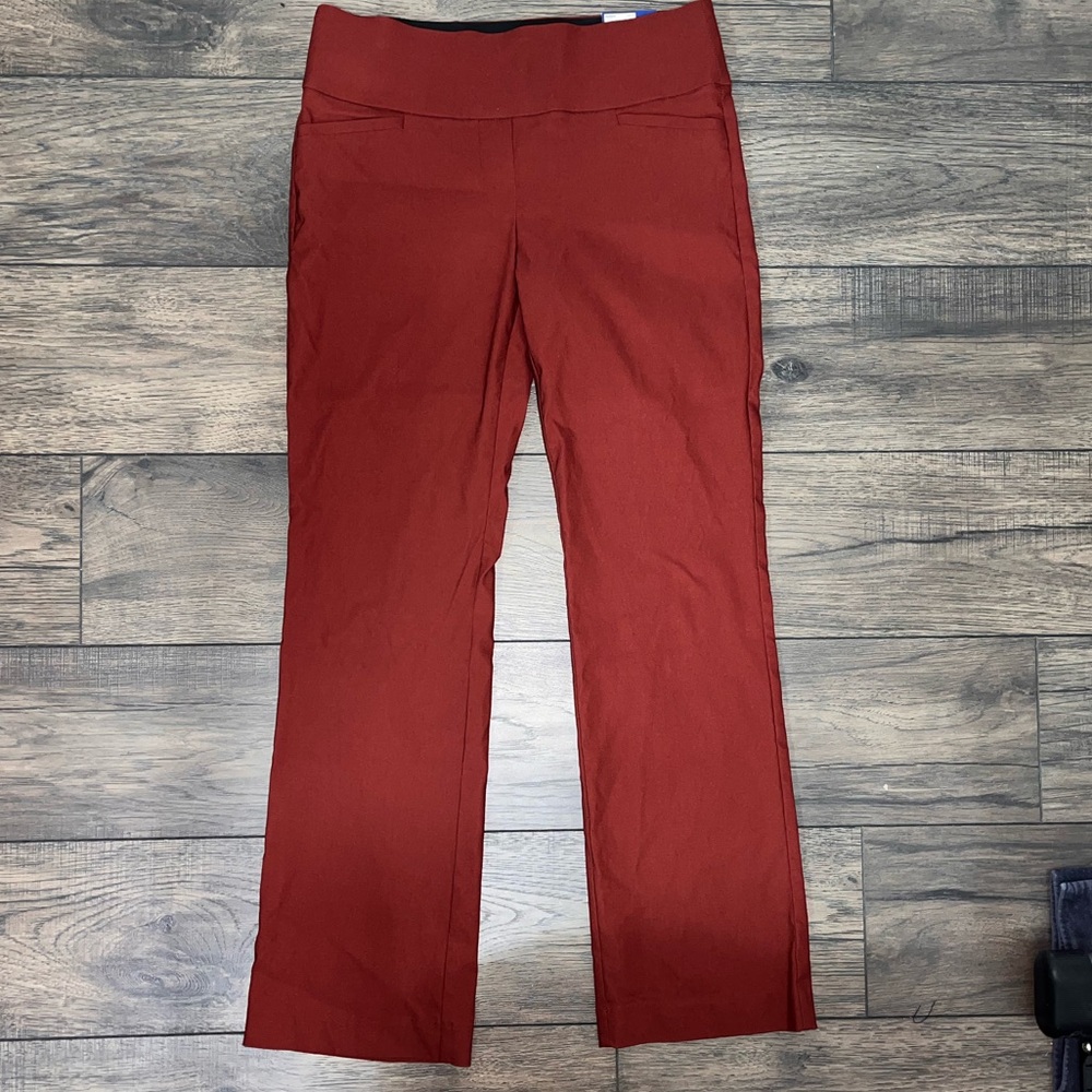 CANT FIND THESE ANYMORE? Here they are! Rust Red Straight-Leg Pants